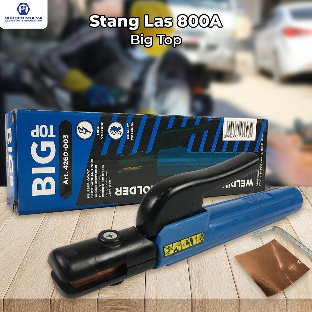 NEW BIG TOP Tang Las 800A  (4260-003) STANG LAS 800A GAGANG JEPIT KAWAT LAS LISTRIK 800 AMPER ELECTR