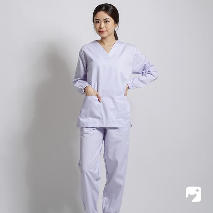 Tersedia AERAMEDIKA - (K.R.T) Scrub / Baju Jaga / Baju Medis Seragam Perawat Baju Oka Lengan Karet C