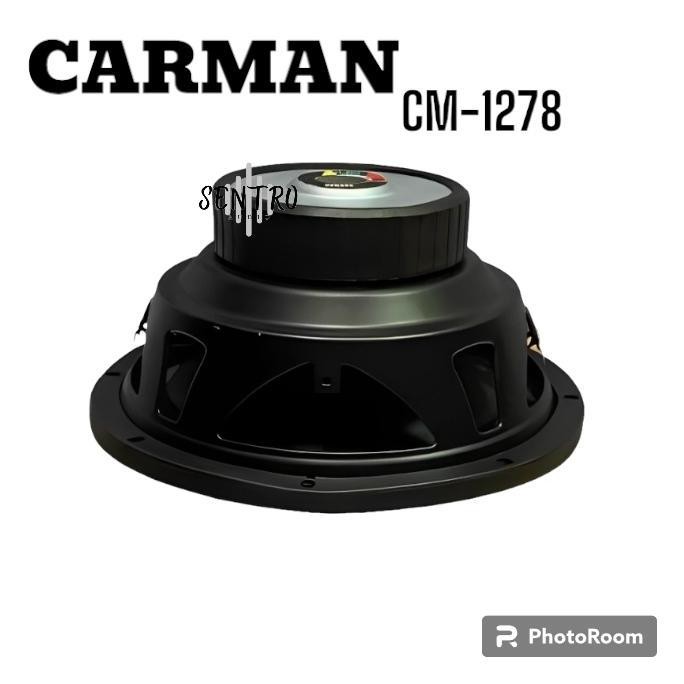 Murah Subwoofer Carman Cm-1278 Subwoofer 12 Inch Carman -Biru