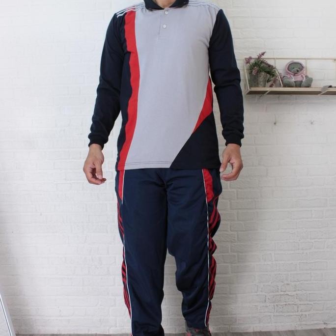 Tersedia Setelan Koas Olahraga Lengan Panjang / Seragam Baju Olaharaga pria dan wanita Celana Sport 