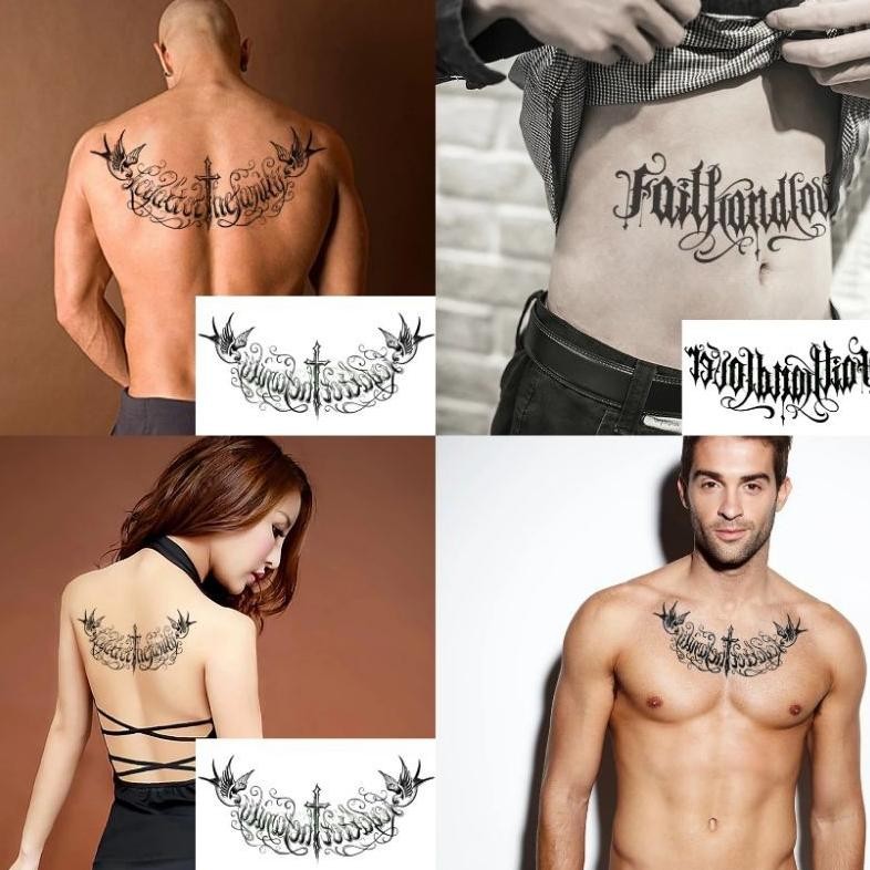 Tato Semi Permanen Full Dada Tahan Lama 15 Hari AST