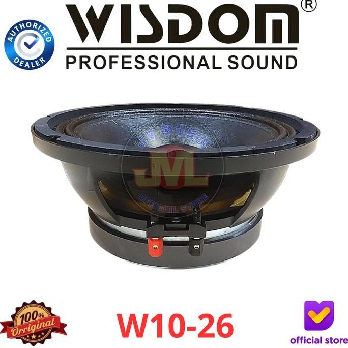 Murah Wisdom W1026 Speaker Component Wisdom W10-26 10-Inch Komponen Speaker