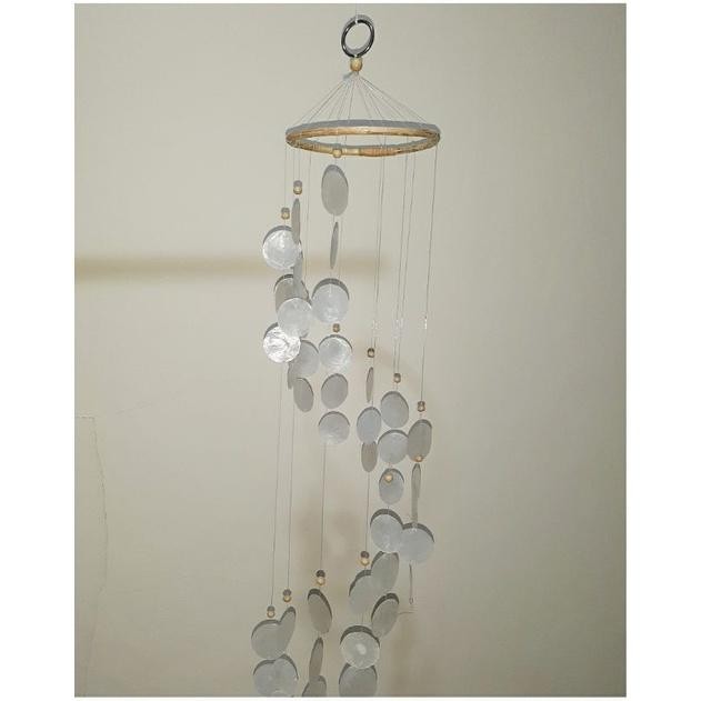 Amertaclassico - Lonceng Angin Kerang Simping / Genta Angin / Hiasan Gantung / Tirang Kerang / Tirai