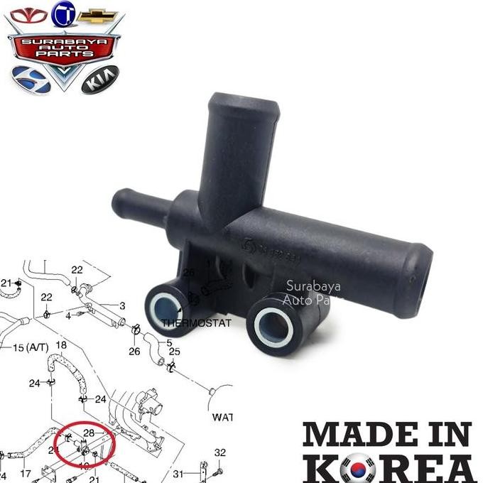 Promo Pipa Konektor Bypass Radiator Chevrolet Aveo Kalos Lova COD