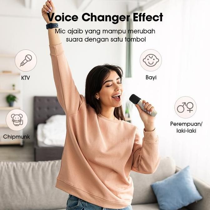 Murah Bisa CodAcome A9 Speaker Karaoke Bluetooth 5.3 / Speaker Wireless Mini Rgb 3.5 Watt With Voice