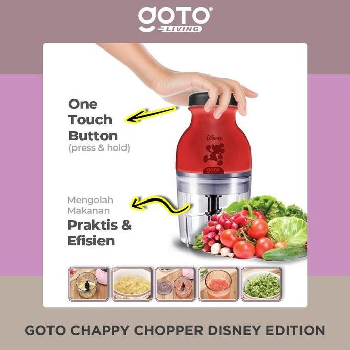 (Expert) [COD] Goto Living X Jordi Onsu Chappy X Disney Chopper Blender Kapsul Bumbu Penggiling Dagi