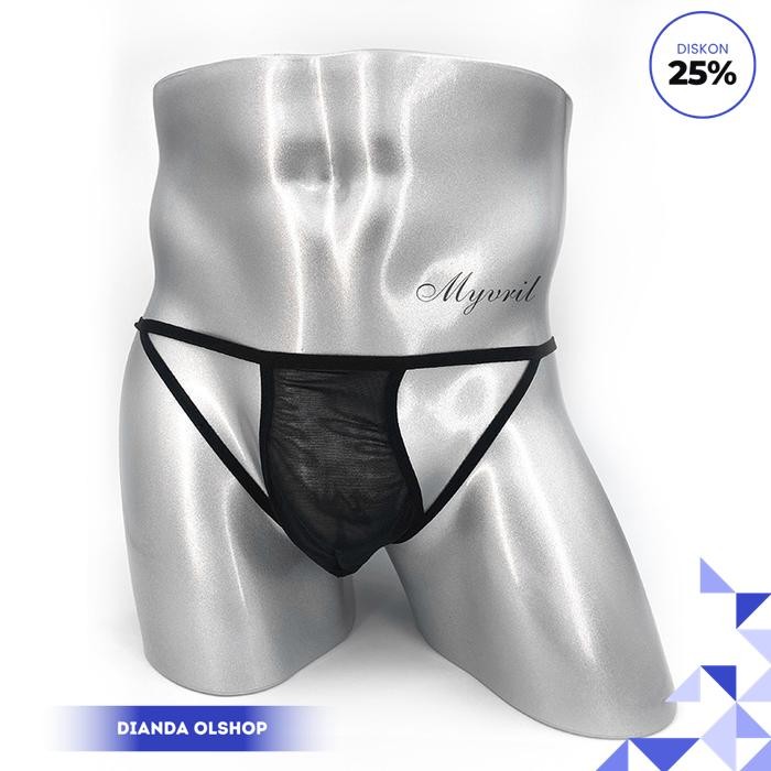 CELANA DALAM PRIA SEXY THONG TRANSPARAN OPEN WAIST G STRING CD Y059 FAVORIT