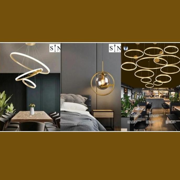 Grosir Paket Lampu Gantung Ring Led Dan Pendant Ring Ball Mr Arif