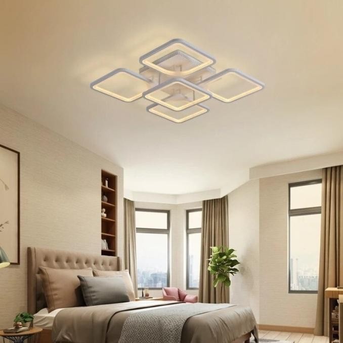 Promo Lampu Hias Plafon Atap Rumah Led Modern Minimalis Dimmable Remot