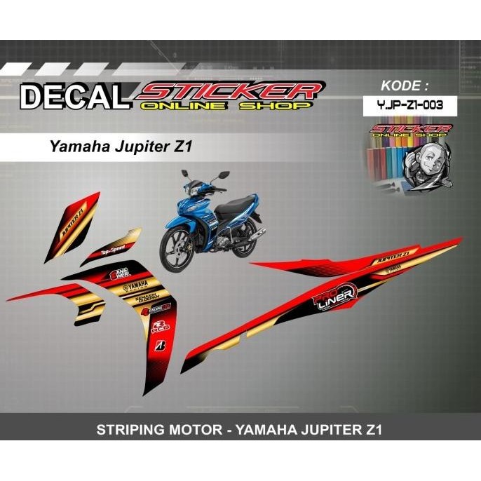 [Expert] DEKAL STIKER MOTOR YAMAHA JUPITER Z1 STRIPING MOTIF RACING CUSTOM