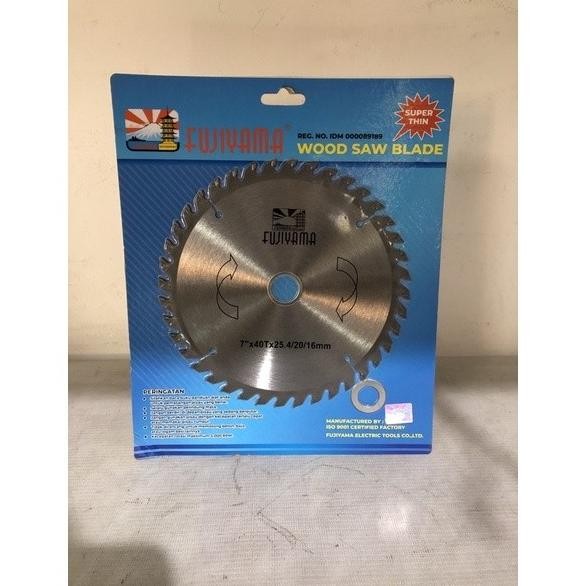 (Expert) mata gergaji kayu 7 inch / mata gergaji kayu 7x40t fujiyama / mata circular saw kayu tct 7 