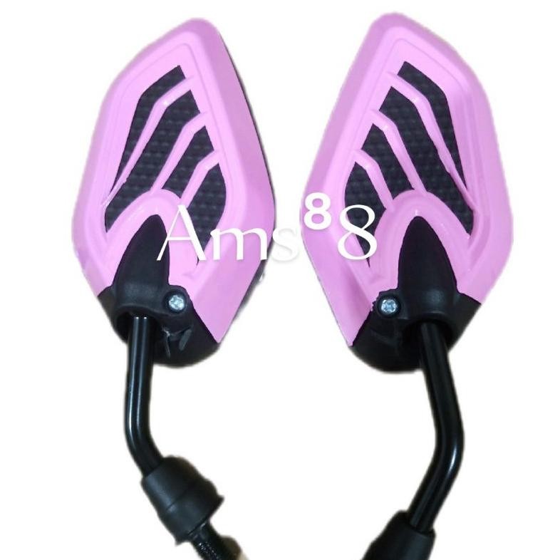 SPION MOTOR KACA SPION BLACK PINK UNIVERSAL MOTOR HONDA YAMAHA BEAT SCOOPY FINO MIO VARIO XEOM PCX N