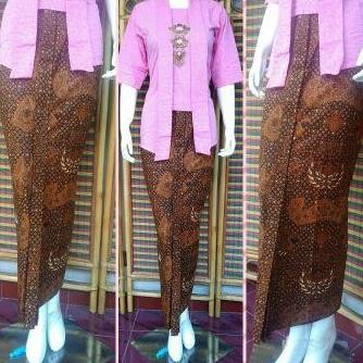 Tersedia jarik wiru jadi baju kebaya cewek instan sragam jarik siap pakai wanita motif wahyu truntum