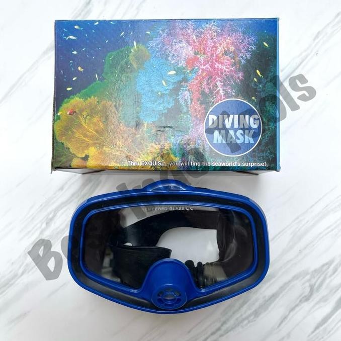 Diving Mask 2 Glasses Exquis 6403 Tw Menyelam Taiwan Kacamata Selam