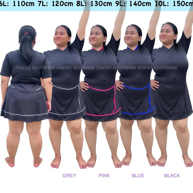 (Terbaru) [JUMBO] BAJU RENANG JUMBO - BAJU RENANG ROK WANITA JUMBO 10L 9L/ BAJU RENANG DEWASA JUMBO 