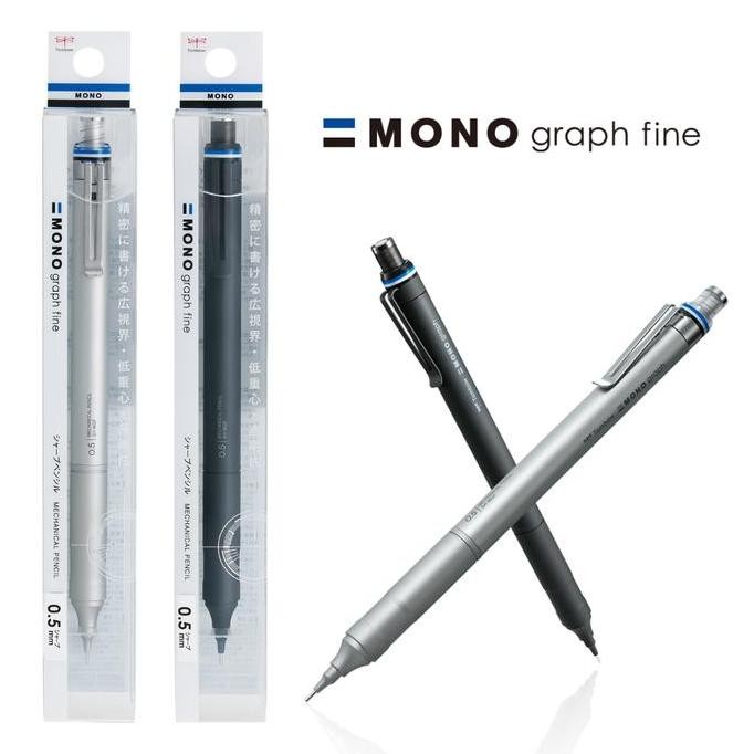 

NEW Tombow Mono Graph Fine Mechanical Pencil 0.3 0.5 Metal Pensil Mekanik