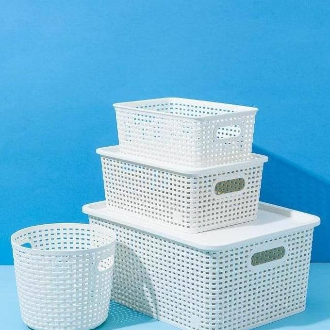 

Terlaris Miniso Kotak Keranjang Penyimpanan Dengan Penutup (L) - Plaid Storage