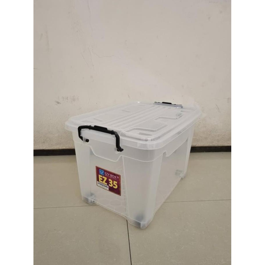

Terlaris Storage Box Container Ezy Cb 35 Liter Bening Kontainer Kotak Perkakas
