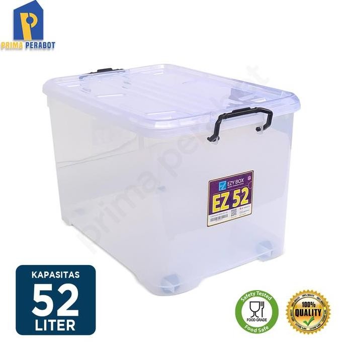 

Terlaris Storage Box Multifungsi Box Container 52 L Transparan