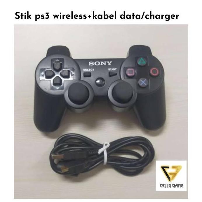 ready STIK PS3 ORIGINAL WIRELESS + KABEL USB STIK SONY PS3 CHARGER
