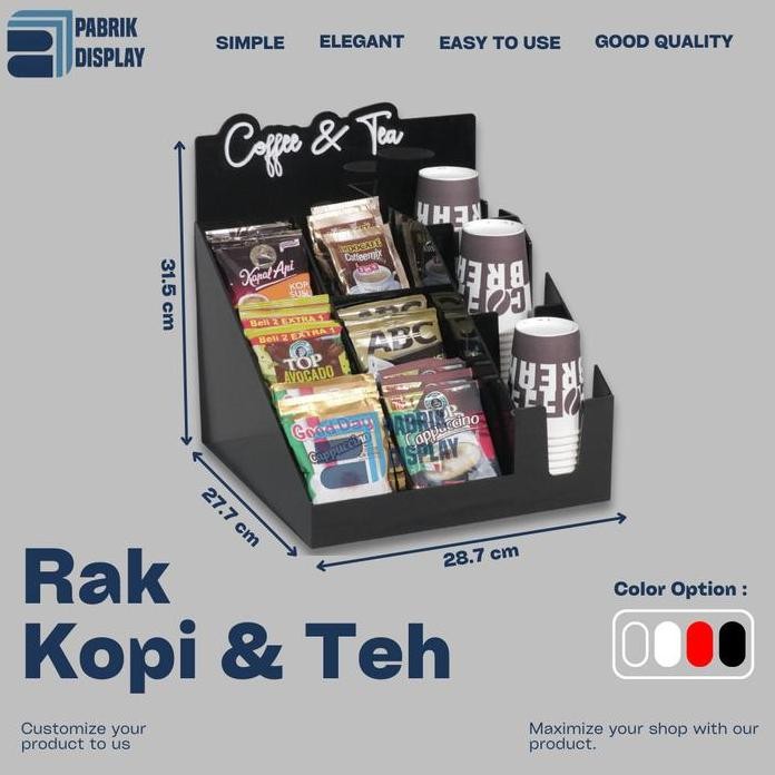 

Terlaris Tempat Kopi / Kopi Storage / Rak Kopi / Akrilik Display Kopi