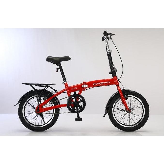 TERLARIS - Sepeda lipat 16 evergreen 1 speed folding bike single speed EG