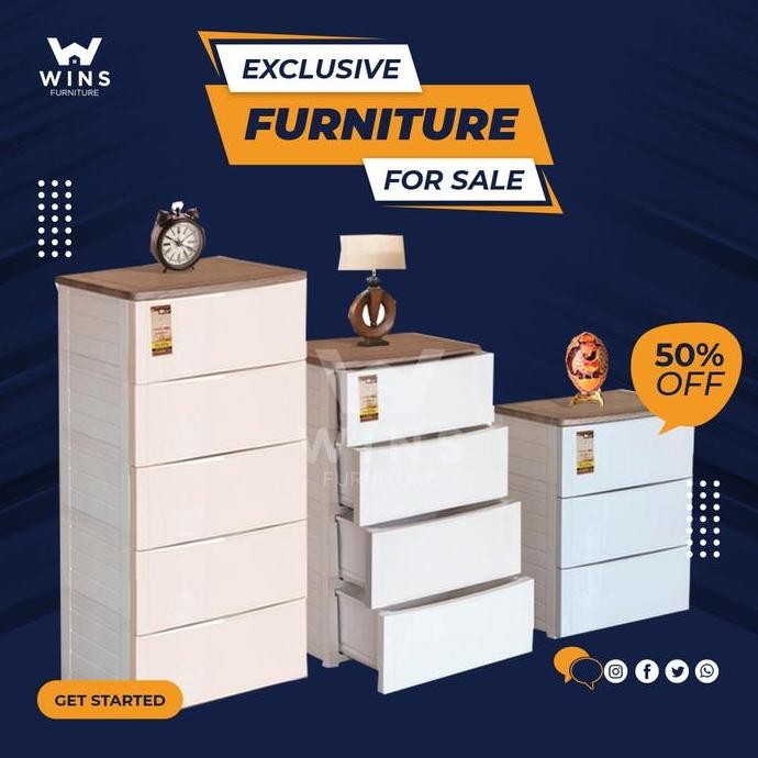 

Terlaris Wins Lemari Plastik Serbaguna Odc Olymplast Drawer Cabinet Modern