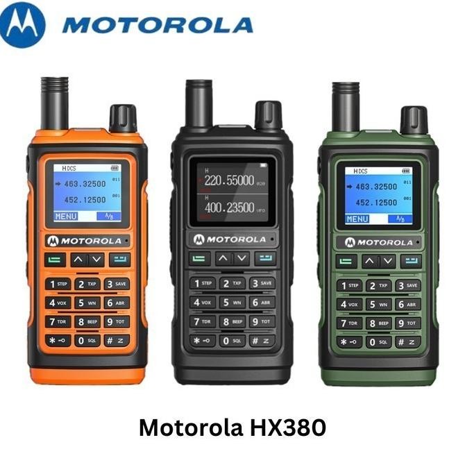 Promo Ht Motorola Hx380 Type C Handy Talky Motorolla Hx 380 Tri Band - Hitam