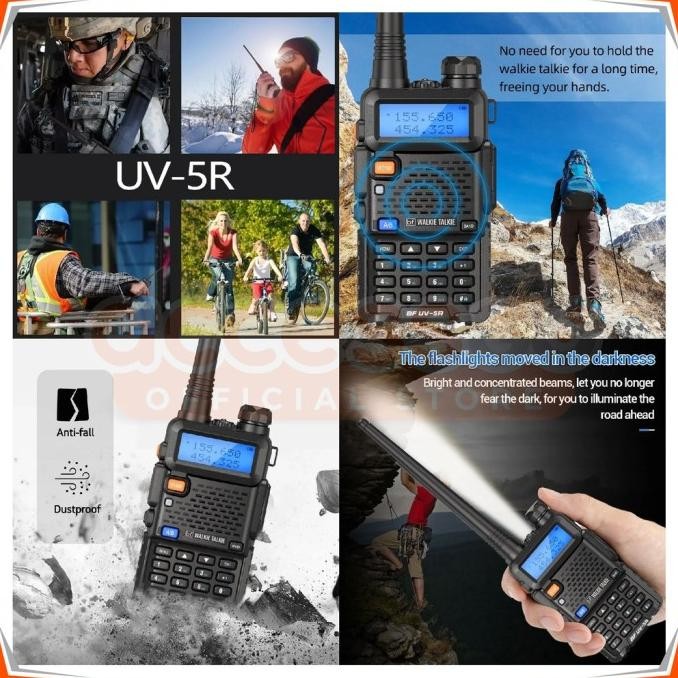 Sale Walkie Talkie Handy Talkie Ht Uv-5R Radio Komunikasi Jarak Jauh Komunikasi Suara Jernih
