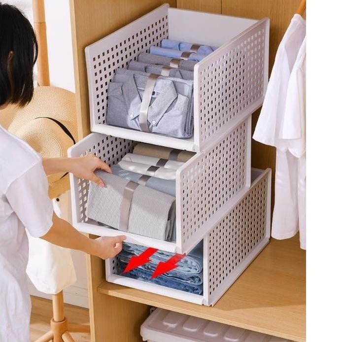 

Terlaris Drawer Storage Box Rak Laci Storage Penyimpanan Rak Baju Tempat Baju
