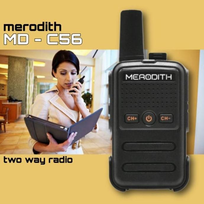 Sale Ht Merodith C56 Uhf Handy Talky Two Way Radio Black Walkie Talkie 2Pcs