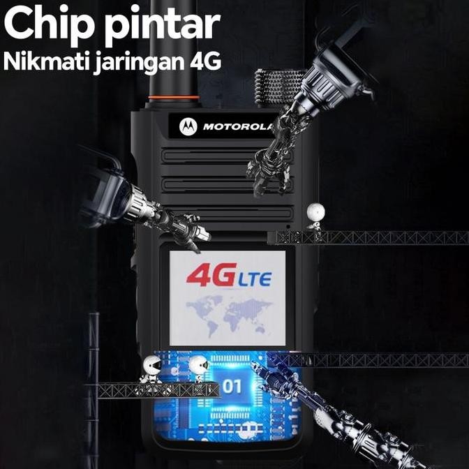 Promo Zello Global Poc Walkie Talkie B7 Ht Motorola Original National Radio Mini Jarak Jauh 5000 Km 