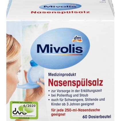 Mivolis - Nasal rinse salt, 60 pcs Original Product