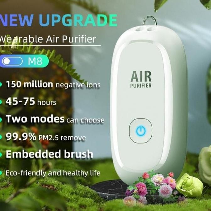 M8 Air Purifier Wearable Necklace Mini Portable Usb Air Purifier 150Mi