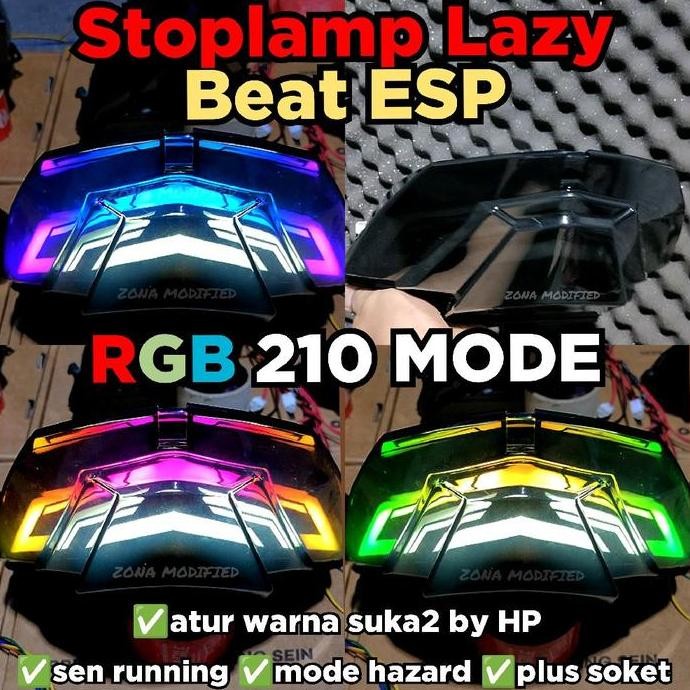 Stoplamp Lazy RGB Honda Beat Fi/Beat ESP/Beat Deluxe/ Beat Street