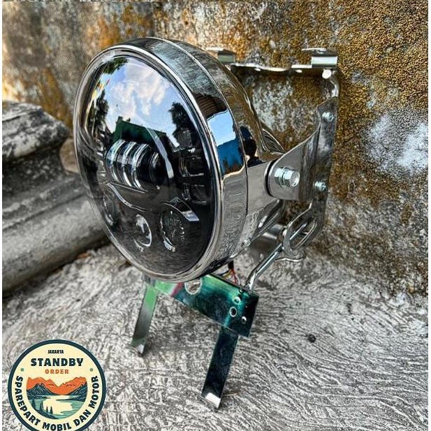 lampu ninja set daymaker set tralis ninja daymaker 19led set pangkon dudukan tralis