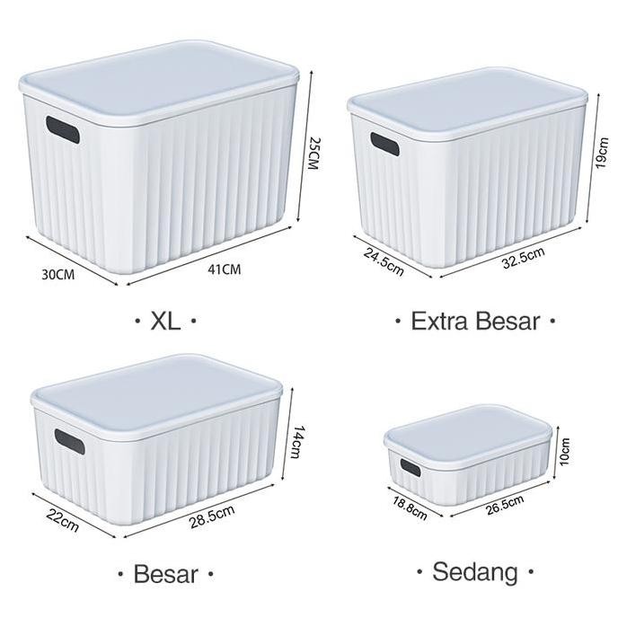 

Terlaris Megam Kotak Penyimpanan Storage Box Multifungsi Kotak Dengan Tutup Shelf Baskets Plastic Clothes Organizer Ins Box Hsb786