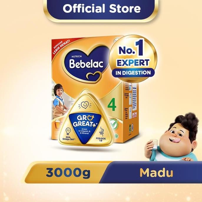 

Bebelac 4 Madu Susu Bubuk 3000 GR
