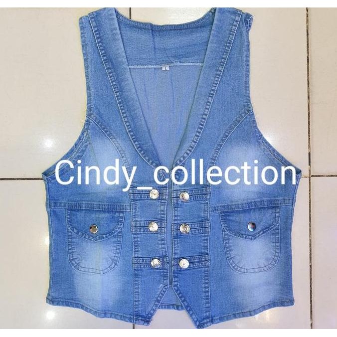 Tersedia ROMPI JEANS WANITA VEST OUTER DENIM ROMPI LEPIS ROMPI CEWEK ROMPI WANITA VEST WANITA