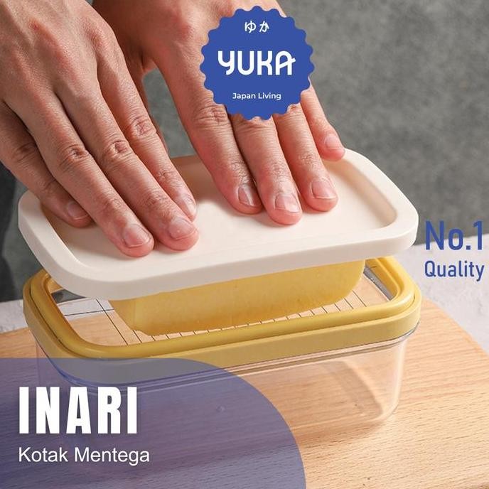 

Terlaris Yuka Kotak Penyimpanan Mentega Kulkas Butter Dengan Pemotong Minimalis