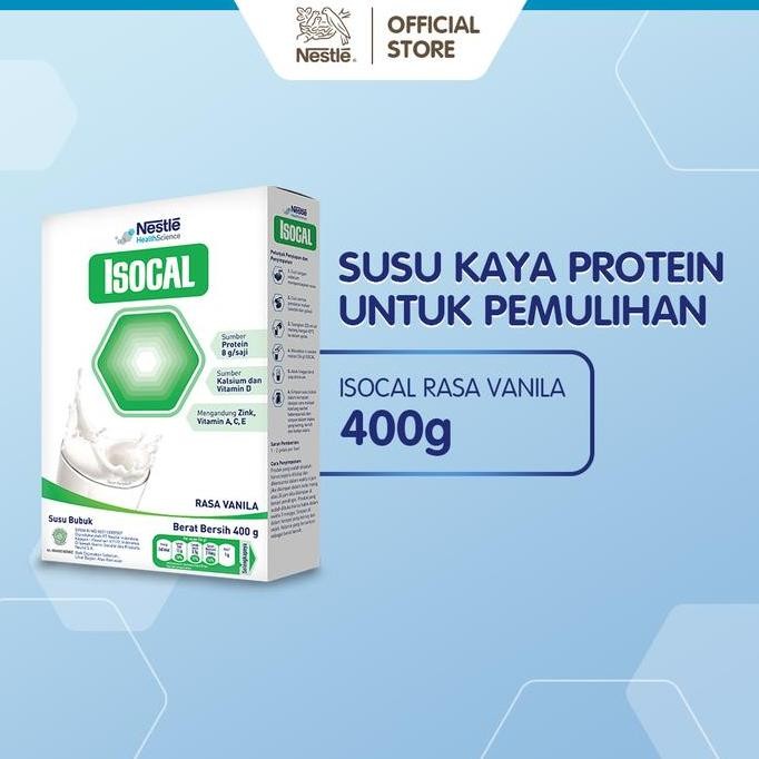 

NESTLE ISOCAL Susu Bubuk Keluarga Vanila Kotak 400g