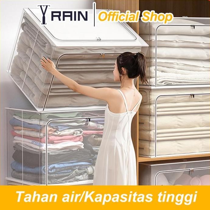 

Terlaris Storage Box Multifungsi Frame Baja Baju Penyimpanan Tahan Air 110L