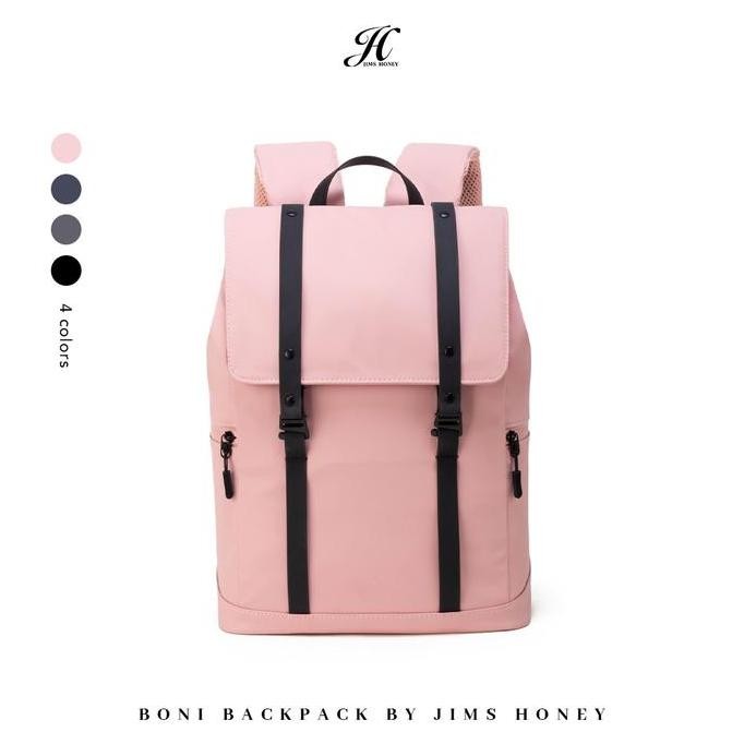 Tersedia JIMS HONEY - Boni Backpack - Tas Ransel Wanita Cewek Pria Cowok Kulit kuliah kerja