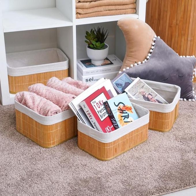 

Terlaris Informa - Set Keranjang Penyimpanan Bambu 3 Pcs - Natural