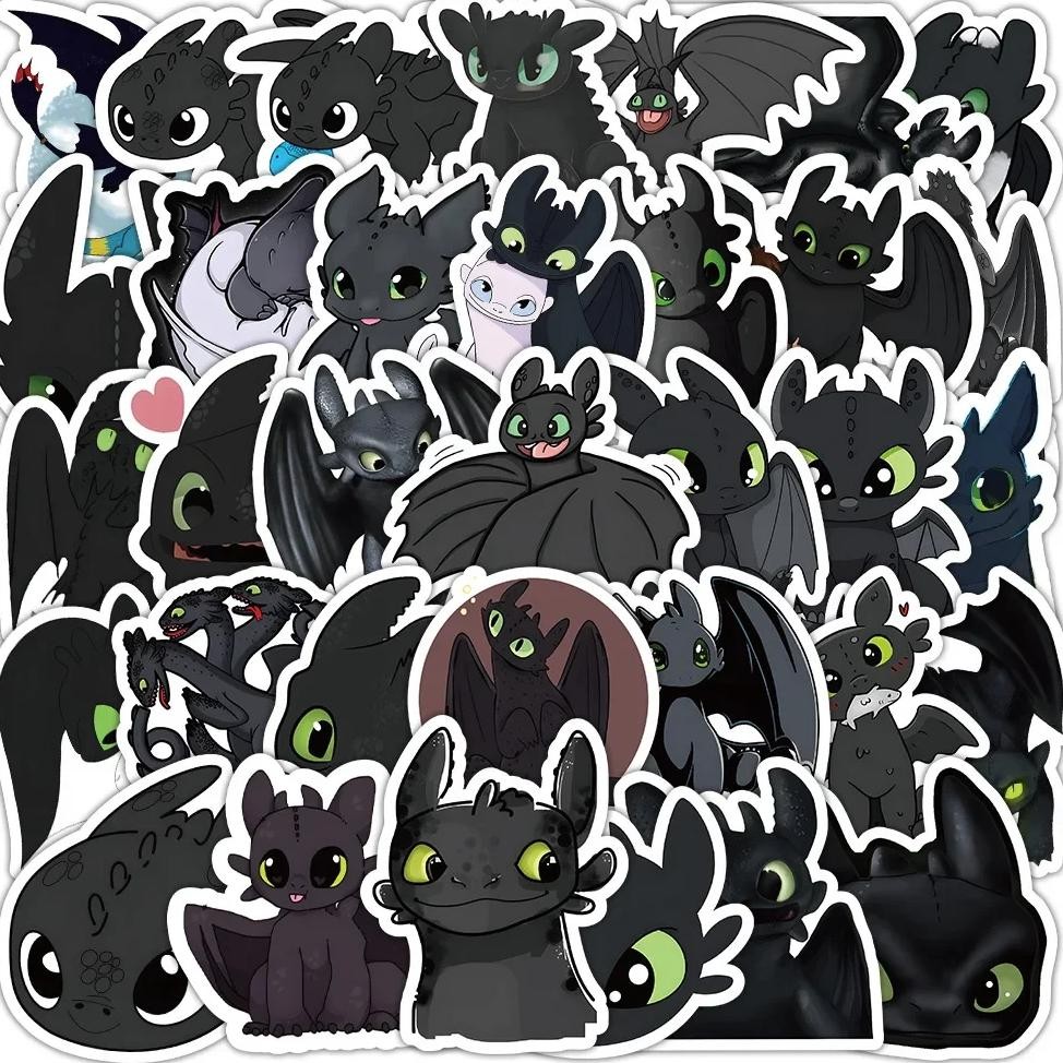 

53 pcs cartoon sticker notebook water cup skateboard decoration waterproof stickers