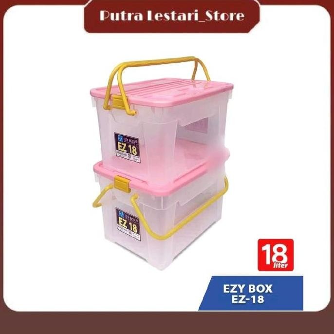 

Terlaris Storage Box 18 Liter Container Boks Ezy-18 L Kotak Penyimpanan Serbaguna