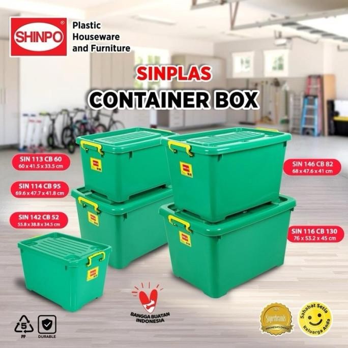 

Terlaris Container Box Cb 130 Sin 116 / Sinplas 130 Shinpo / Jj.Houseware