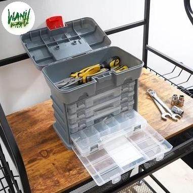

Terlaris Kotak Perkakas Plastik Dengan 4 Organizer Toolbox Tamiya Tidy Promo