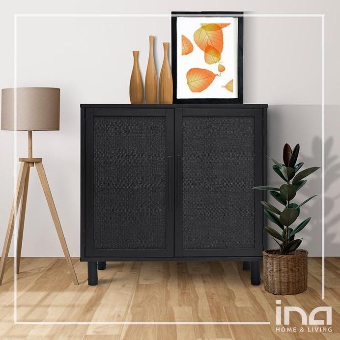 

Terlaris Inah&L - Delancey 2 Door Cabinet Black