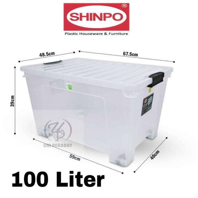 

Terlaris Shinpo Container Box Plastik 100 Liter Atlas/Box 47 Liter Shinpo Atlas